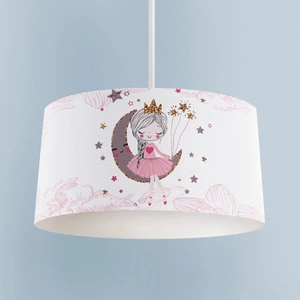 Mekta Home Bebek ve Çocuk Odası Ay Üzerinde Oturan Kız Desenli Motifli Avize