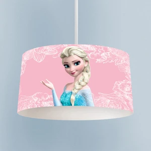 Mekta Home Bebek ve Çocuk Odası Motifli Elsa Desenli Pembe Avize