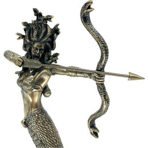 Wise Unicorn Mitolojik Dişi Canavar Medusa Biblosu | Mitolojik Dekorasyon | Mitolojik Hediyelik Eşyalar