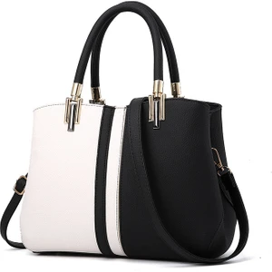 Yaowei HB Yeni Moda Kontrast Renk Çanta Büyük Kapasiteli Işe Gidip Geliş Omuz Crossbody Çanta Trendy (Yurt Dışından)