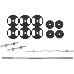 ACD Spor 55 kg Döküm Ağırlık Halter Dambıl 150 cm Uzun Bar ve Z Bar Set