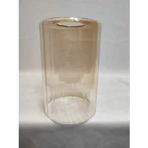 Kuğulu Avize .Avize Camı. Silindir, Bal Renkli, Kendinden Çizgili ,(E.27).Çap:10.00cm-h:15.00cm.Normal ampule göre.