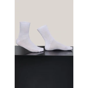 12LI Siyah - Beyaz Unisex Tenis Çorap