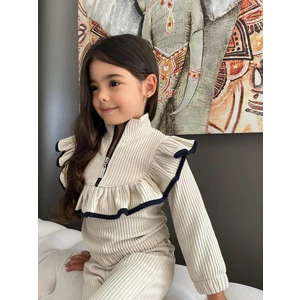 Yigit Butik İspanyol Paça Fitilli Kız Çocuk Takım