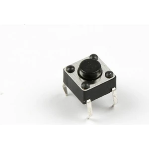 4 Pinli Push Buton - Siyah (6x6x5 mm)
