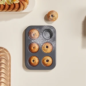 Goya Karbon Çelik 6'lı Muffın Kek Kalıbı/tart Kalıbı