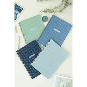 Matt Notebook A4 Spiralli Okul Defteri 80 Yaprak 4'lü Set - Kareli