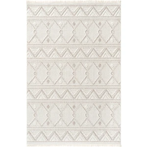 Cool Halı Mikasa Mks 03 Beyaz Bej Yumuşak Dokulu Halı Kilim Salon Koridor Yolluk Dokuma Makine Halısı