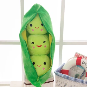 Bezelye Pod Peluş Oyuncak Sevimli Fasulye Bebek Uyku Yastığı (Yurt Dışından)