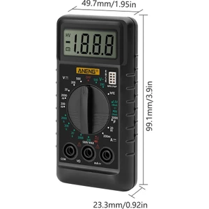 Betty Becky Oumery Aneng DT-182 Dijital Mini Multimetre Dc/ac Gerilim Akım Ölçer Cep Voltmetre Diyot Triode Tester Multitester (Yurt Dışından)