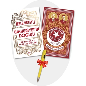 Cumhuriyet’in Doğuşu + Cumhuriyetin Ilk Yüzyılı (1923 - 2023) / Ilber Ortaylı 2 Kitap Set + Alfa Moda Kalem - Kronik Kitap