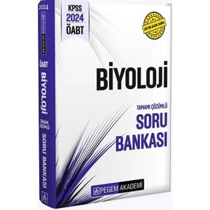 Pegem Akademi Yayıncılık 2024 KPSS ÖABT Biyoloji Tamamı Çözümlü Soru Bankası