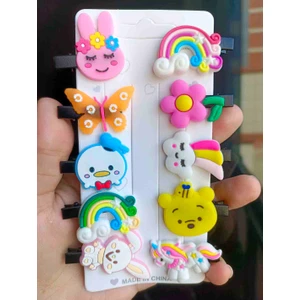 Karışık Figürlü Çocuk 10'lu Pens Toka Seti