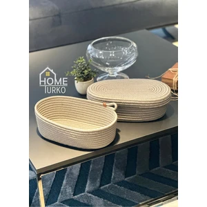 Modern, Jüt, Hasır, Sepet Takımı, 2'lü Sepet, El Dokuması, Mutfak Sepeti, Düzenleyici, Organizer