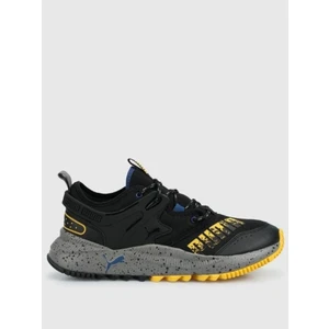 Erkek Günlük Spor Yürüyüş Ayakkabısı Pacer Future Trail Black- Black 38288407