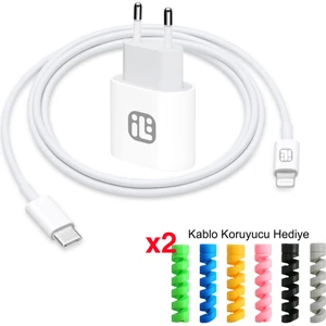 2 Yıl Garantili Iphone Tüm Serilerle Uyumlu 20w Hızlı Şarj Aleti Adaptör Ve 1M Şarj Kablosu Kablo 6 7 8 X 11 12 13 14 15