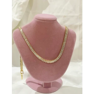 Stainless Steel Baget Su Yolu Çelik Kolye