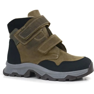 Trekking  Deri Kahve Cırtlı Erkek Çocuk Bot