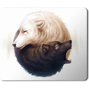 Art Hediye Ying Yang Kurt Baskılı Mouse Pad Mousepad