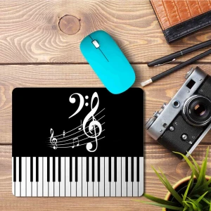 Art Hediye Piyano Müzik Klavye Sol Anahtarı Baskılı Mouse Pad Mousepad