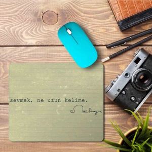 Art Hediye Cemal Süreya Sevmek Baskılı Mouse Pad Mousepad