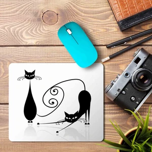 Art Hediye Kediler Silüet Baskılı Mouse Pad Mousepad