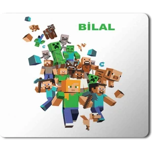 Art Hediye Minecraft Kişiye Özel  Istediğiniz Isim Yazılır Baskılı Mouse Pad Mousepad