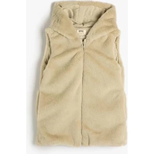 4WKG20011AK Koton Kız Çocuk Yelek Gri