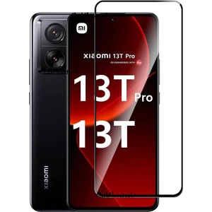 M.TK Moveteck Xiaomi Mi 13T ve Mi 13T Pro Uyumlu Ekran Koruyucu Cam Kırılmaz Tam Kaplar 5d Ekran Camı Parlak
