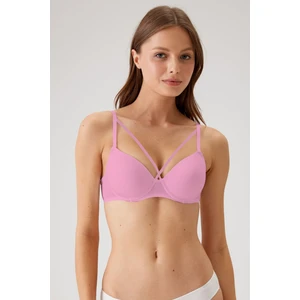 2'li Ekonomik Paket 6510 Oyster Pink-Antrasit Balenli Desteksiz Micro Sütyen