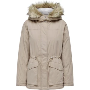 Kapüşonlu Bej Kadın Parka 15293847