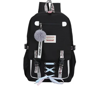 USB Şarj Bağlantı Noktasına Sahip Kız Sırt Ortaokul Öğrencisi Okul Çantası (Yurt Dışından)