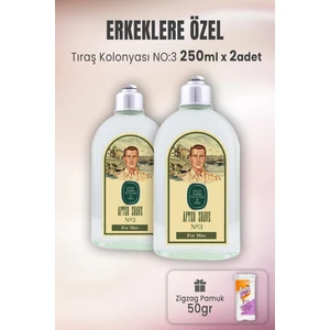 Eyüp Sabri Tuncer Tıraş Kolonyası No 3 x 2 Adet ve Zigzag Pamuk 100 gr