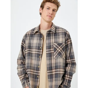 Oduncu Gömleği Klasik Yaka Cep Detaylı Düğmeli