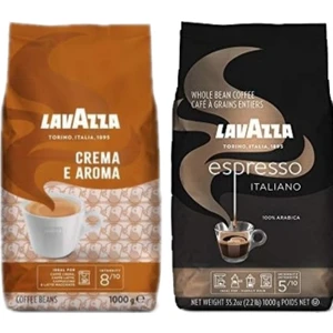 Espresso Italiano Classıco Kavrulmuş Çekirdek Kahve 1 kg + Lavazza Crema E Aroma Çekirdek Kahve 1 kg
