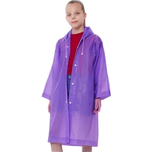 Çocuk Rüzgar Geçirmez Kapüşonlu Yağmurluk Eva Yağmurluk