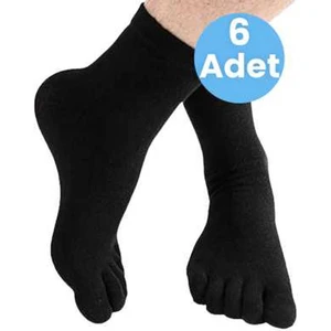 Kadın 6'lı Bambu Parmak Çorap 36-44 Numara