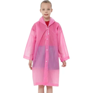 Çocuk Rüzgar Geçirmez Kapüşonlu Yağmurluk Eva Yağmurluk