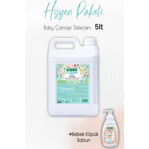 Green Clean Baby Bitkisel Çamaşır Deterjanı Lavanta 5 Lt ve Köpük Sabun Portakal 450 ml