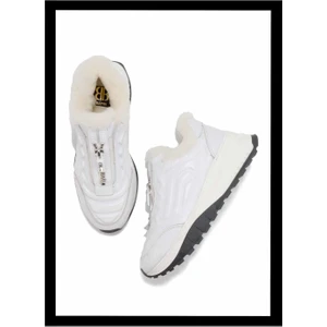 Beyaz Hakiki Deri Kadın Sneaker K01410055003