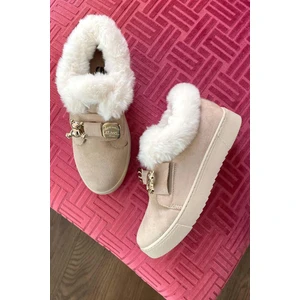 Bej Süet  Kadın Bot & Bootie K02566775002