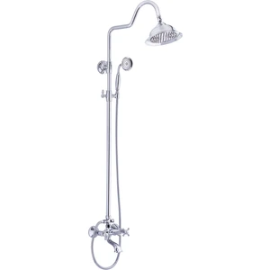 İsaoğlu Yapı Duş Başlığı Gümüş Duş Seti Vintage Batarya Dahil Komple Set Yağmurlama Duş Seti