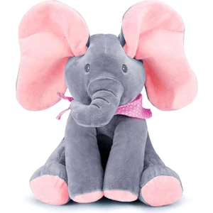 Animasyonlu Fil Oyuncakları, Kulakları Hareket Eden Peluş Şarkı Söyleyen Fil Elektrikli Peluş Oyuncak, Bebeğe Hediye Için Sevimli Fil Doldurulmuş Hayvan Oyuncak, 12'' (Pembe) (Yurt Dışından)