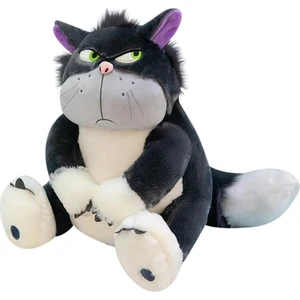 24 Inç Kızgın Kedi Peluş Oyuncaklar, Sevimli Kedi Yavrusu Doldurulmuş Hayvan Yumuşak Kawaii Anime Peluş Kötü Siyah Kedi Peluş Çocuklar Için Doğum Günü Noel (Yurt Dışından)