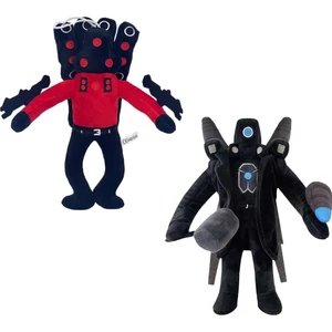 Skibidi Titan Kameraman Peluş Oyuncak - Siyah (Yurt Dışından)