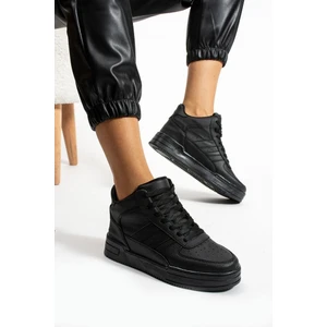 Alexander Sinan Kadın, Erkek, Unisex Cilt Boğazlı Ortopedik Sneaker Spor Ayakkabı Bot