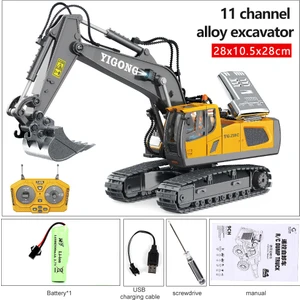Çocuk 2.4g Uzaktan Kumanda Ekskavatör Rc Model Oyuncak Arabalar Damperli Kamyon Buldozer Mühendislik Araç Noel Doğum Günü Hediyeleri (Yurt Dışından)