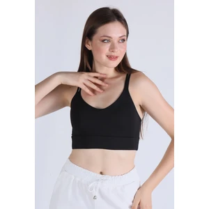 9024-1 Arka Çapraz Detay Büstiyer Siyah