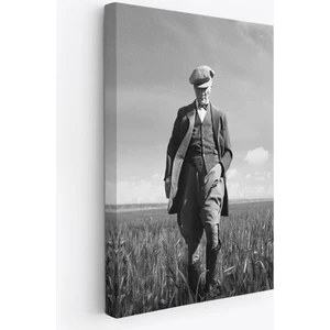 Harita Sepeti Atatürk Portre Tablosu Mustafa Kemal Atatürk Dikdörtgen Dekoratif Kanvas Tablo