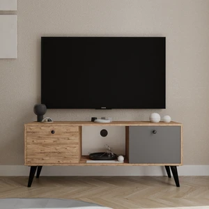 Force Tv Ünitesi Atlantik Çam Antrasit Televizyon Konsolu 140 cm Ekonomik Modül Sehpa